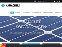 Tablet Screenshot of hamacher.co